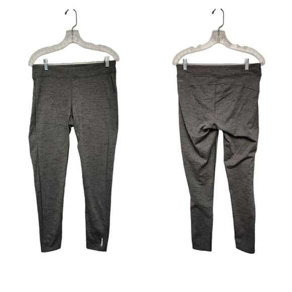 REEBOK Women’s Small Speedwick Gray Athletic Running Leggings Size Large - Picture 1 of 5